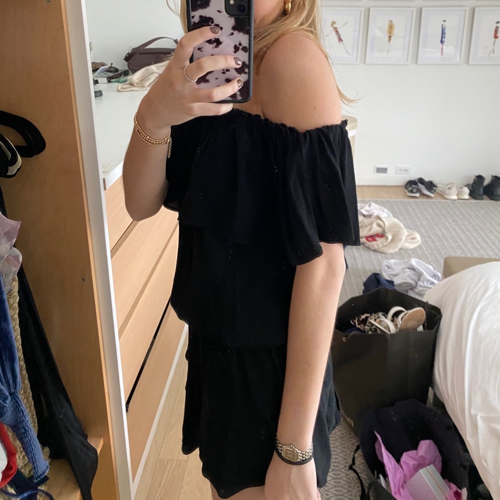 BLACK MINI DRESS - Picture 3 of 4
